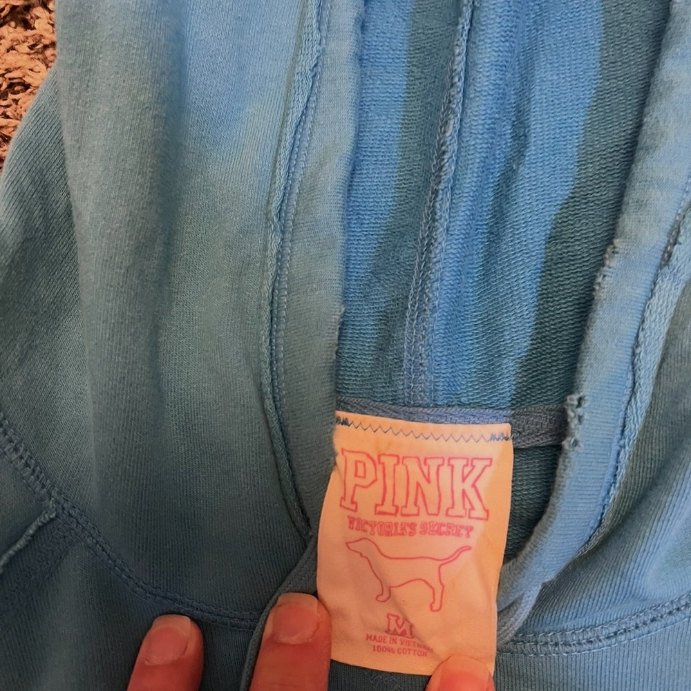 Rare Victoria's Secret “Pink” Rare True Pink Romance Cropped Hoodie View 4
